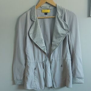 St. John Women's Light Gray Blazer